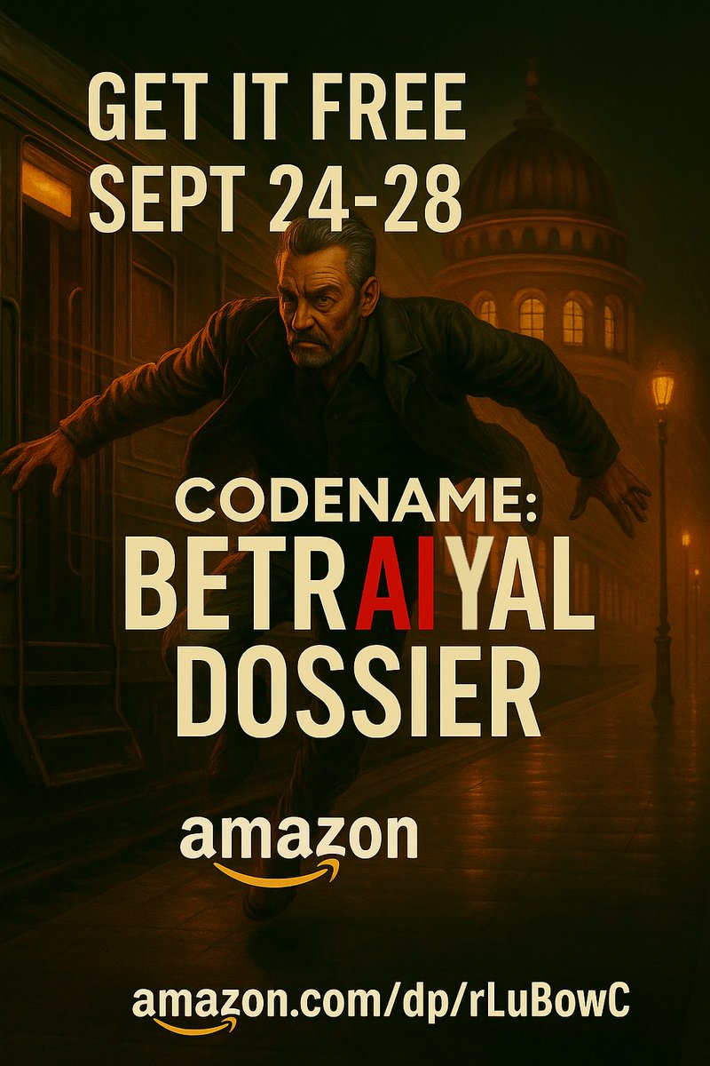 🚨 A dossier too dangerous to remain hidden.
For 5 days only… uncover the truth.
📖 Codename: BETRAiYAL Dossier
FREE only Sept 24–28 👉 amazn.so/rLuBowC

#FreeBooks #FreeEbook #SpyThriller #TechnoThriller #ThrillerCommunity #Espionage #ReadersOfX #BookPromo #ThrillerReads