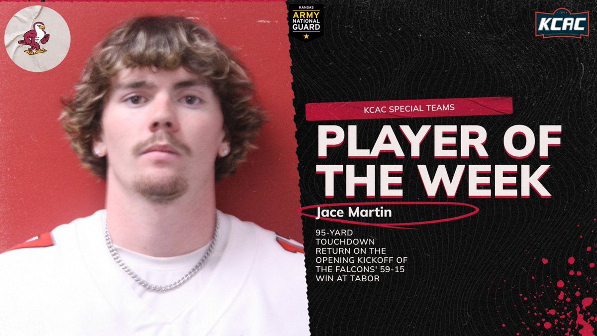 Special Teams, Special Players ⬇️⬇️⬇️
Martin snags KCAC Football Special Teams Player of the Week nod
tinyurl.com/mrdpub8t