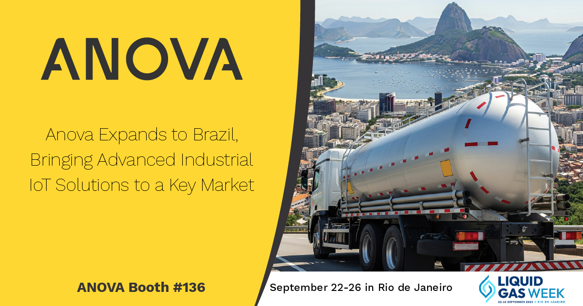 anovasolutions's tweet image. Anova is expanding to Brazil with our Universal Tank Monitor® (UTM) and Unify cloud platform! We&apos;re showcasing our new solutions at Liquid Gas Week 2025 in Rio de Janeiro, Sept. 22-26. 
Read more: hubs.la/Q03Kmd_H0 in LP Gas Magazine

#TankMonitoring #LiquidGasWeek #Brazil