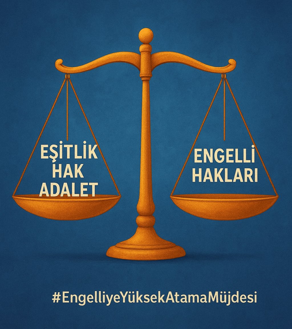 ⚖️ Anayasa Md. 61 – Sosyal Güvenlik ve Engellilerin Korunması “Devlet, engelli bireylerin  korunmalarını ve toplum hayatına intibaklarını sağlayıcı tedbirleri alır.” 👉 En güçlü tedbir: Yüksek atama! #EngelliyeYüksekAtamaMüjdesi
