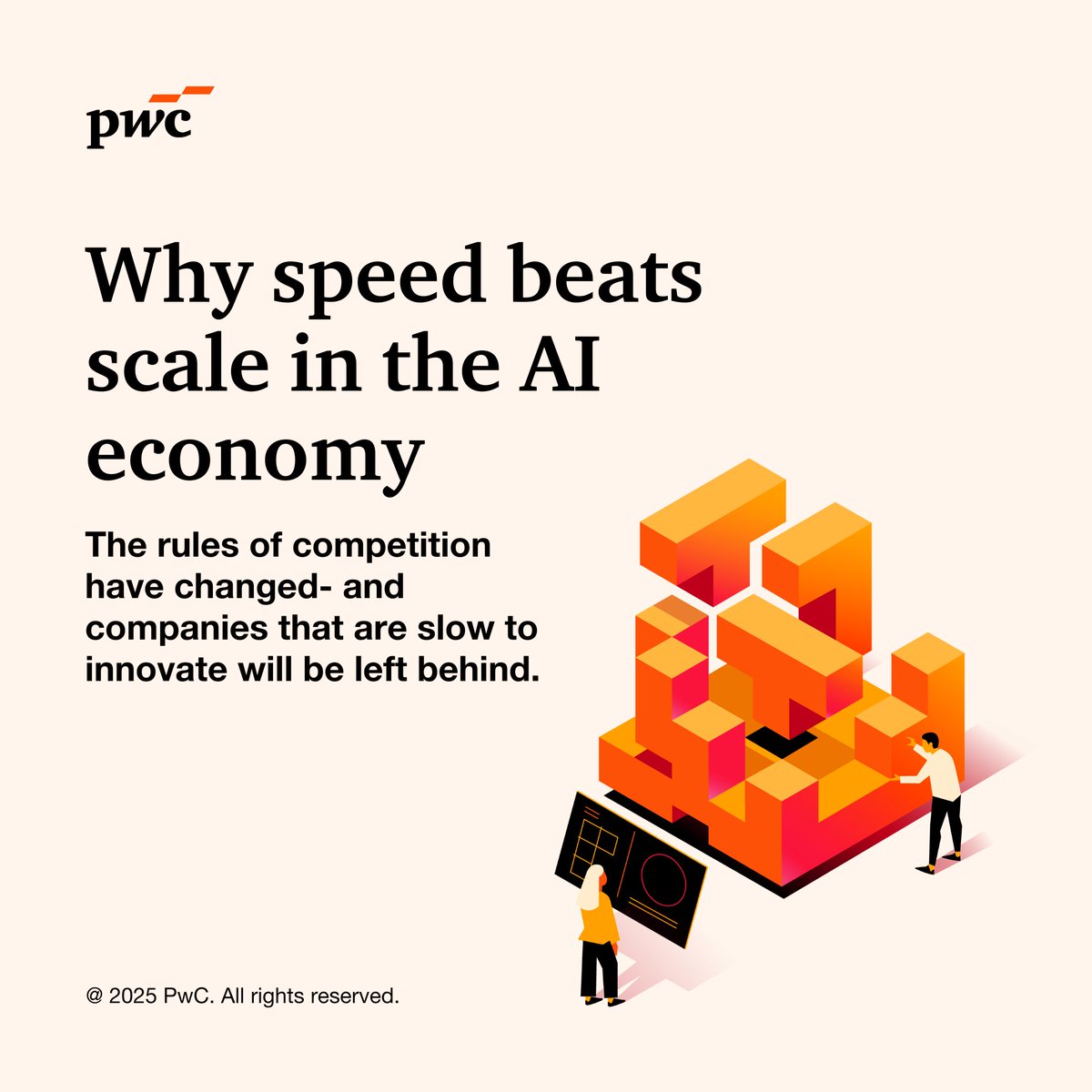 sdpetry's tweet photo. In today's AI economy, agility trumps size. Rapidly adopting AI solutions offers a competitive edge, driving innovation in a dynamic market. The fastest movers often win. Read this article for insights from PwC’s Chief AI Officer on thriving with speed. https://t.co/CByt3LhYzN https://t.co/EAKf6kT5q8
