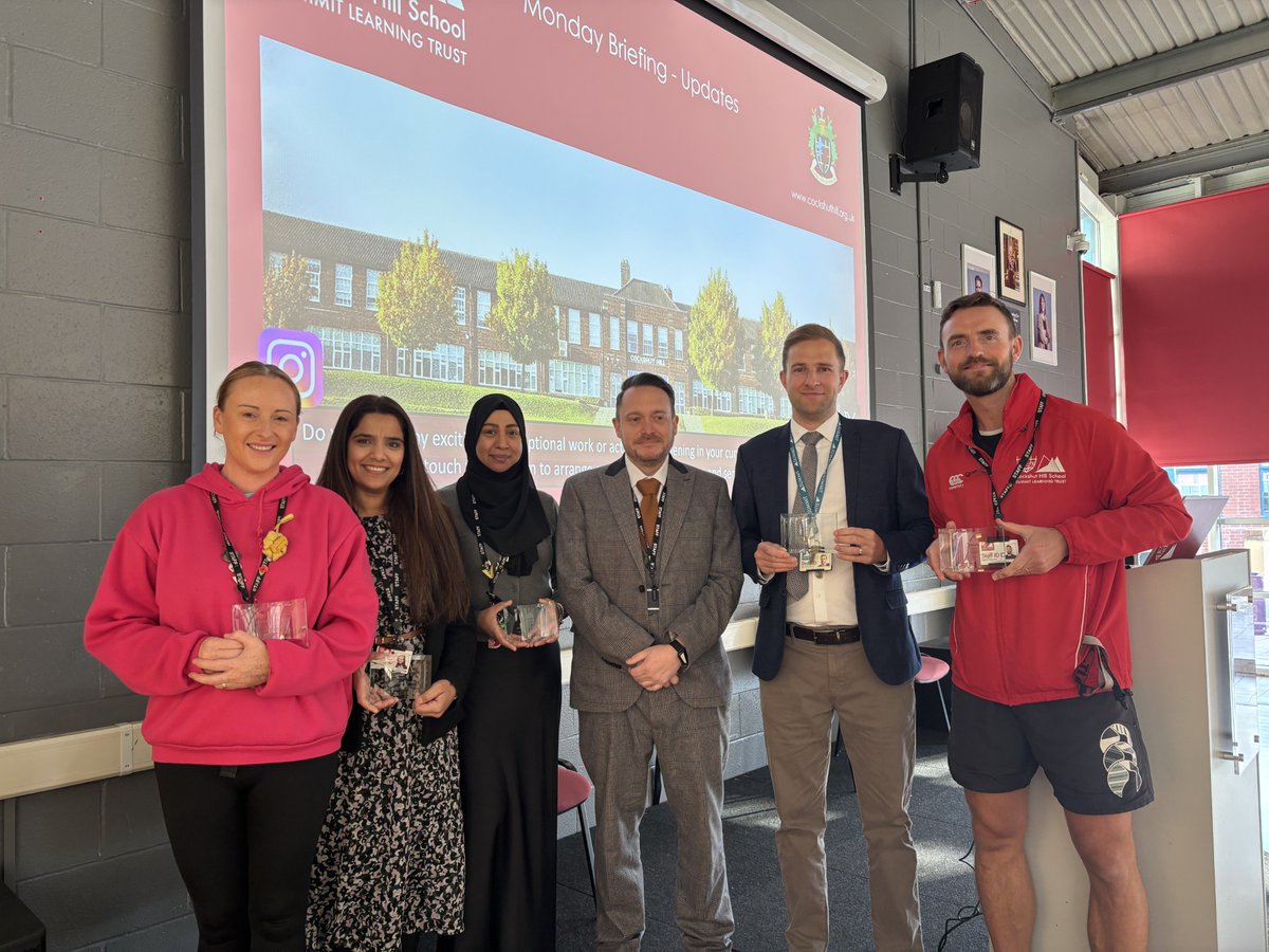 Cockshut Hill School (@cockshuthillsch) on Twitter photo Congratulations to our wonderful colleagues, Miss Dignum, Miss Iqbal, Ms Kosir, Mr Mitchell & Mr Hargreaves, who received their long service awards from Mr Clarke during briefing this morning 👏🌟 #NothingButTheBest <a href="/Summit_LT/">Summit Learning Trust</a> Congratulations to our wonderful colleagues, Miss Dignum, Miss Iqbal, Ms Kosir, Mr Mitchell & Mr Hargreaves, who received their long service awards from Mr Clarke during briefing this morning 👏🌟 #NothingButTheBest <a href="/Summit_LT/">Summit Learning Trust</a>