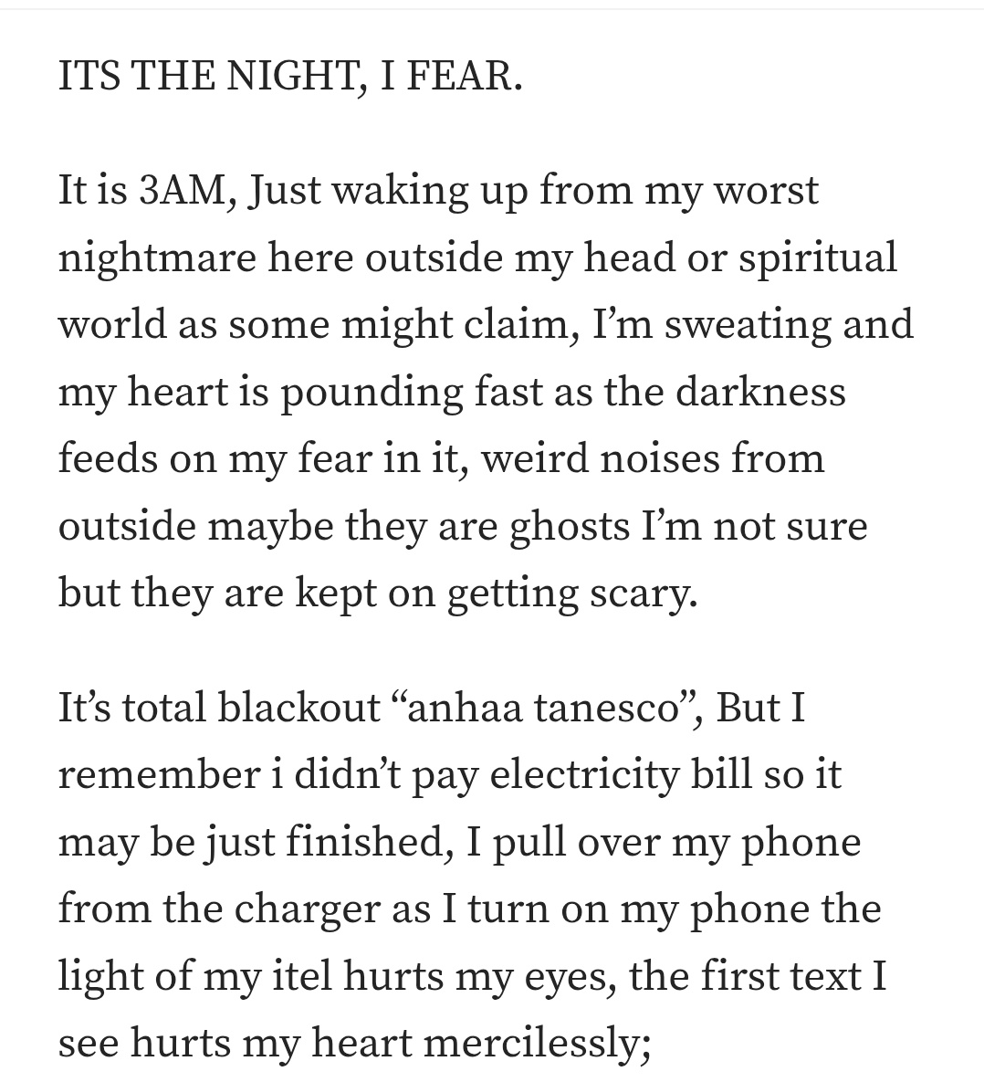 tommytraveler21's tweet image. #ToWhomItMayConcern 
This is my first Chapter: The Night

medium.com/@Tommy_Travell…

Another 
wattpad.com/1576075098-to-…