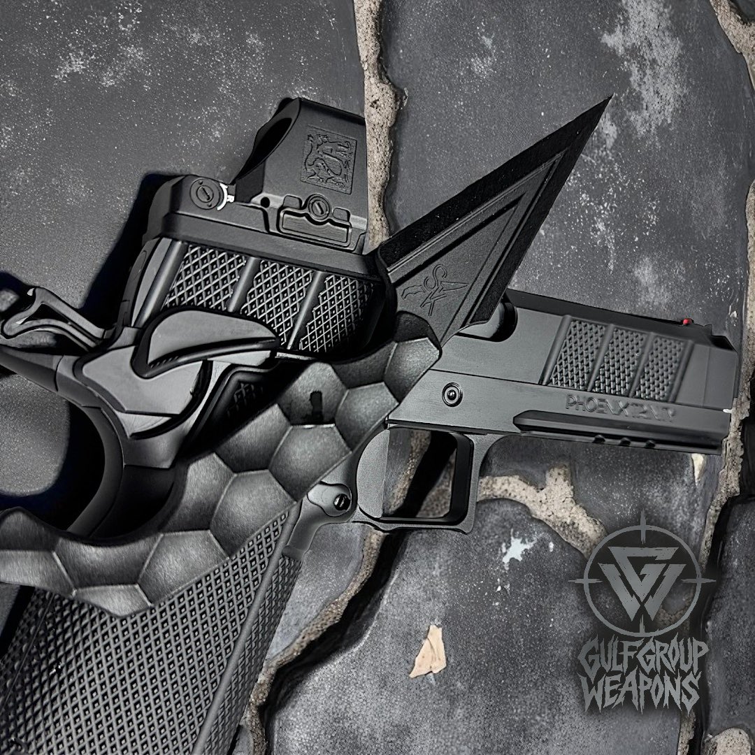 Gulf Group Weapons (@ggweapons) on Twitter photo Blacked out perfection π€ <a href="/stroupknives/">Stroup Knives</a> G10 blade + <a href="/P_Trinity2011/">Phoenix Trinity Firearms</a> H-Pro + <a href="/holosunoptics/">Holosun Optics</a> 507 Comp Ronin π stealth power and precision π₯ Blacked out perfection π€ <a href="/stroupknives/">Stroup Knives</a> G10 blade + <a href="/P_Trinity2011/">Phoenix Trinity Firearms</a> H-Pro + <a href="/holosunoptics/">Holosun Optics</a> 507 Comp Ronin π stealth power and precision π₯