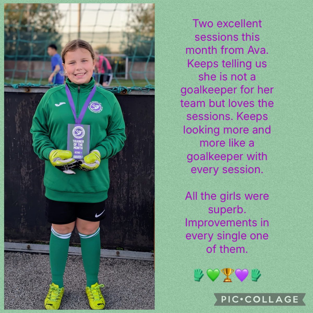 Hull & East Riding Goalie Wars (@hergkwars) on Twitter photo Superb work from Ava, our primary branch goalie of the month.
🧤💚💜🏆💜💚🧤
<a href="/Keepingskills/">Goalkeeping Skills</a>
<a href="/kirstielevell97/">Kirstie Levell</a> Superb work from Ava, our primary branch goalie of the month.
🧤💚💜🏆💜💚🧤
<a href="/Keepingskills/">Goalkeeping Skills</a>
<a href="/kirstielevell97/">Kirstie Levell</a>