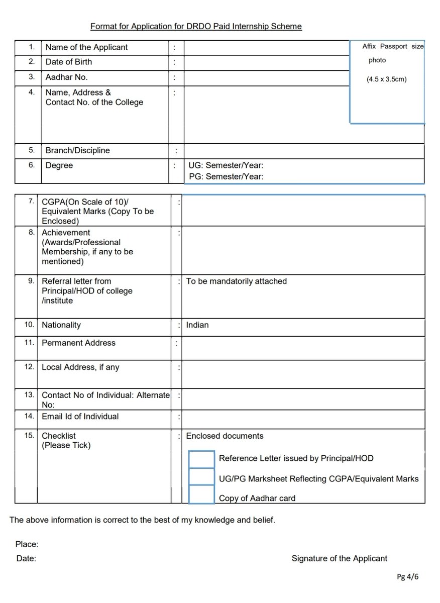 h_pongilath's tweet photo. Application are invited from eligible #BE/ #BTech students who are in 7th/8th Semester of Undergraduate #engineering or are pursuing post graduate degree for paid #internship at #DIHAR for a tenure of 06 months. Interested students may submit application in prescribed
format 👇 https://t.co/U6vnLBd5dU