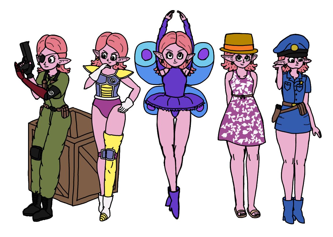 Seeing fanart of my own mod was so nice, I felt inspired to draw them too