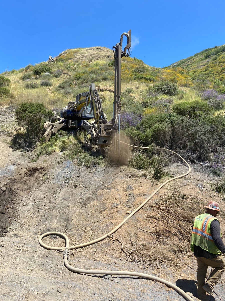 CaltransD5's tweet photo. Hwy. 1 at Regent’s Slide is expected to reopen to through traffic by the end of March 2026. Estimate could be influenced by additional slide activity that has posed significant safety concerns and seasonal weather effects on site conditions. Caltrans to provide regular updates. https://t.co/9Yo27pIZAe