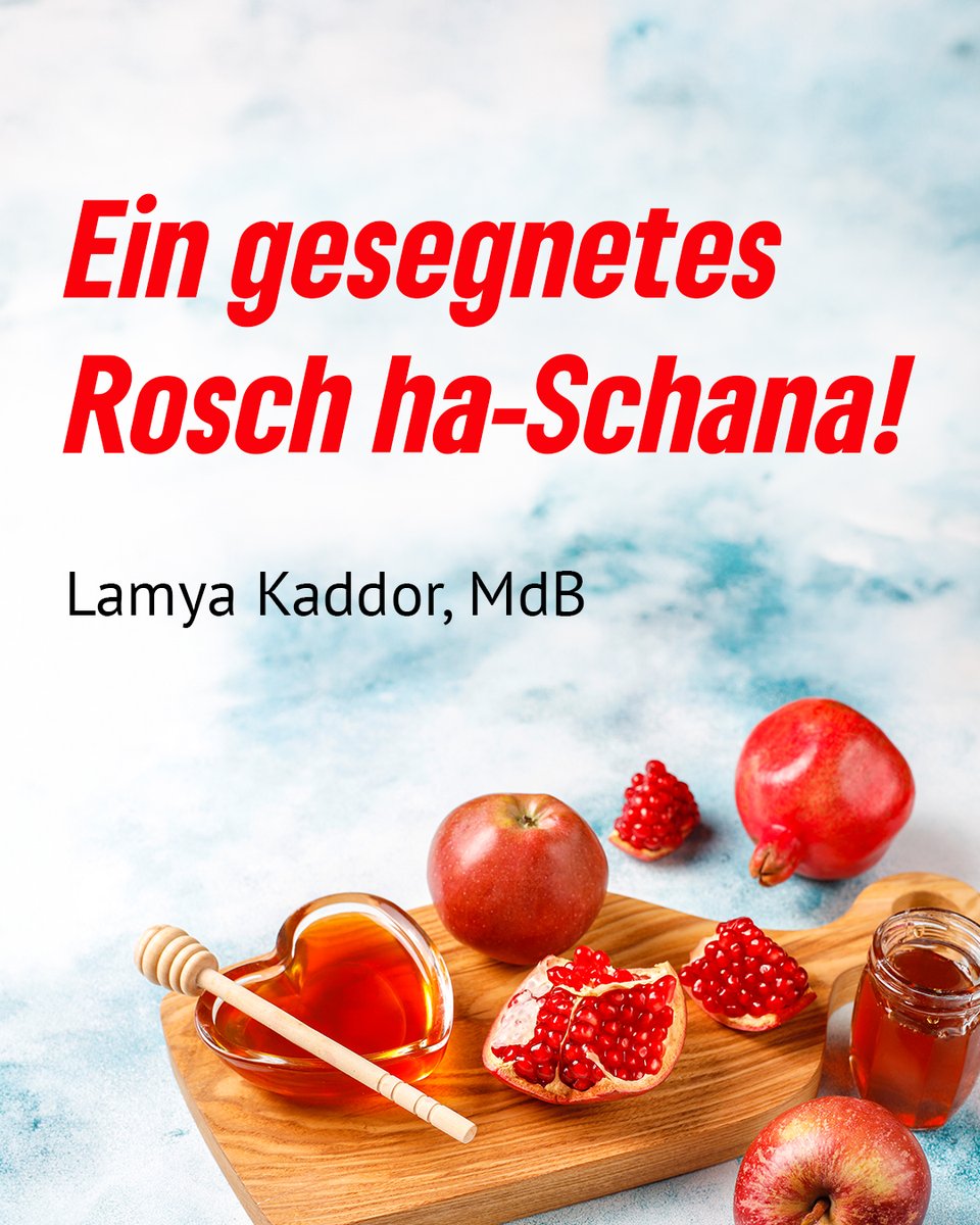 LamyaKaddor's tweet image. Ich wünsche allen #Jüdinnen und #Juden ein Jahr voller Frieden, Gesundheit und Kraft. Möge das kommende Jahr ein besseres werden. Shana Tova u'Metuka - auf ein gutes und süßes neues Jahr 5786!