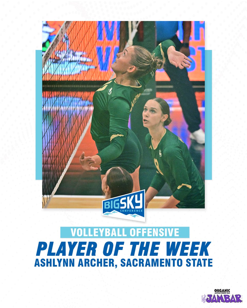 BigSkyConf's tweet image. Congrats to our #BigSkyVB Offensive Player of the Week 👏

#ExperienceElevated