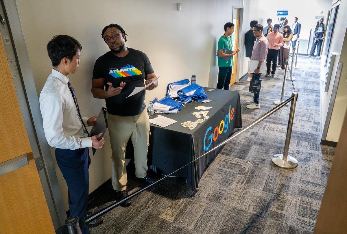 GeorgiaTech_ECE's tweet image. With 1,807 attendees, the Fall ECE Career Fair was a powerful reminder that the future of technology is in good hands. Thank you to our company partners for supporting the next generation of engineering leaders.
📸 bit.ly/3KfNYCz
#ECECareerFair #FutureTechLeaders