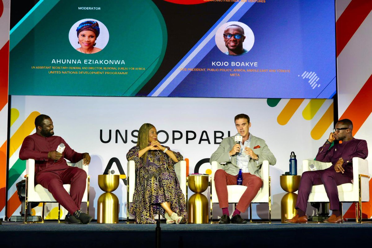 ahunnaeziakonwa's tweet image. At #UnstoppableAfrica panel on “Silicon Valley Meets Digital,” I shared how @UNDP is shifting dev through #timbuktoo,tackling market fragmentation in the innovation space.
✅ $50M+invested in 170 startups in 18 months
✅ 14 #Unipods empowering brilliant minds in Africa
Join us!