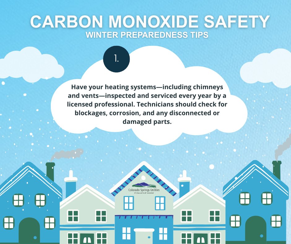 CSUtilities's tweet image. Are you ready for winter weather? Make sure your carbon monoxide detector is working, and check out our top CO safety tips here: csu.org/safety/carbon-…