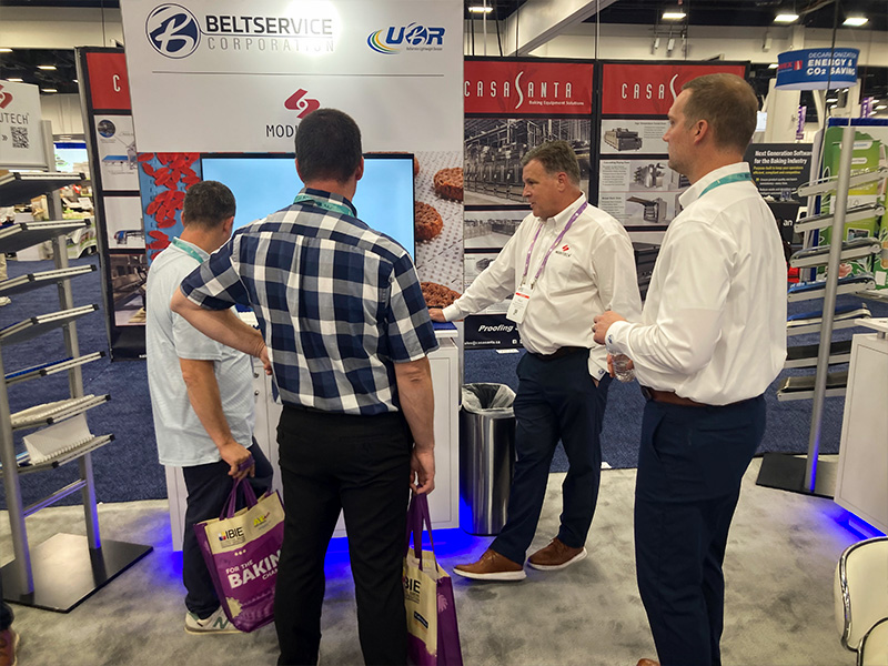 BeltserviceCorp's tweet image. Our booth stayed busy at this year’s #IBIE, with plenty of hands-on demos and conversations about belting solutions.

Thank you to everyone who visited the UBR - Beltservice Lightweight Division team!

beltservice.com/industries/food

#BakingIndustry #Modutech #ProTurn #ProClean #ProSync