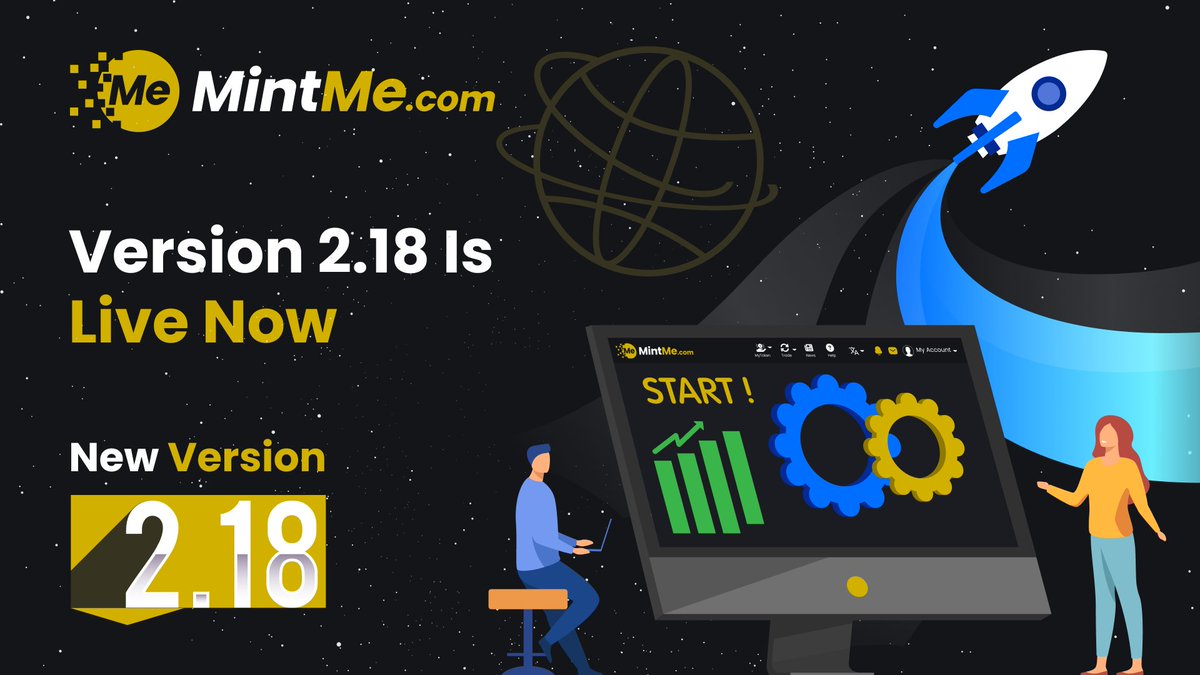 mintmeproject's tweet image. We’re proud to introduce MintMe 2.18, bringing a wave of fixes, UI updates, and performance boosts that make the platform smoother and more reliable. This release focuses on refining the details that make the biggest difference, from cleaner visuals to smoother flows across key…