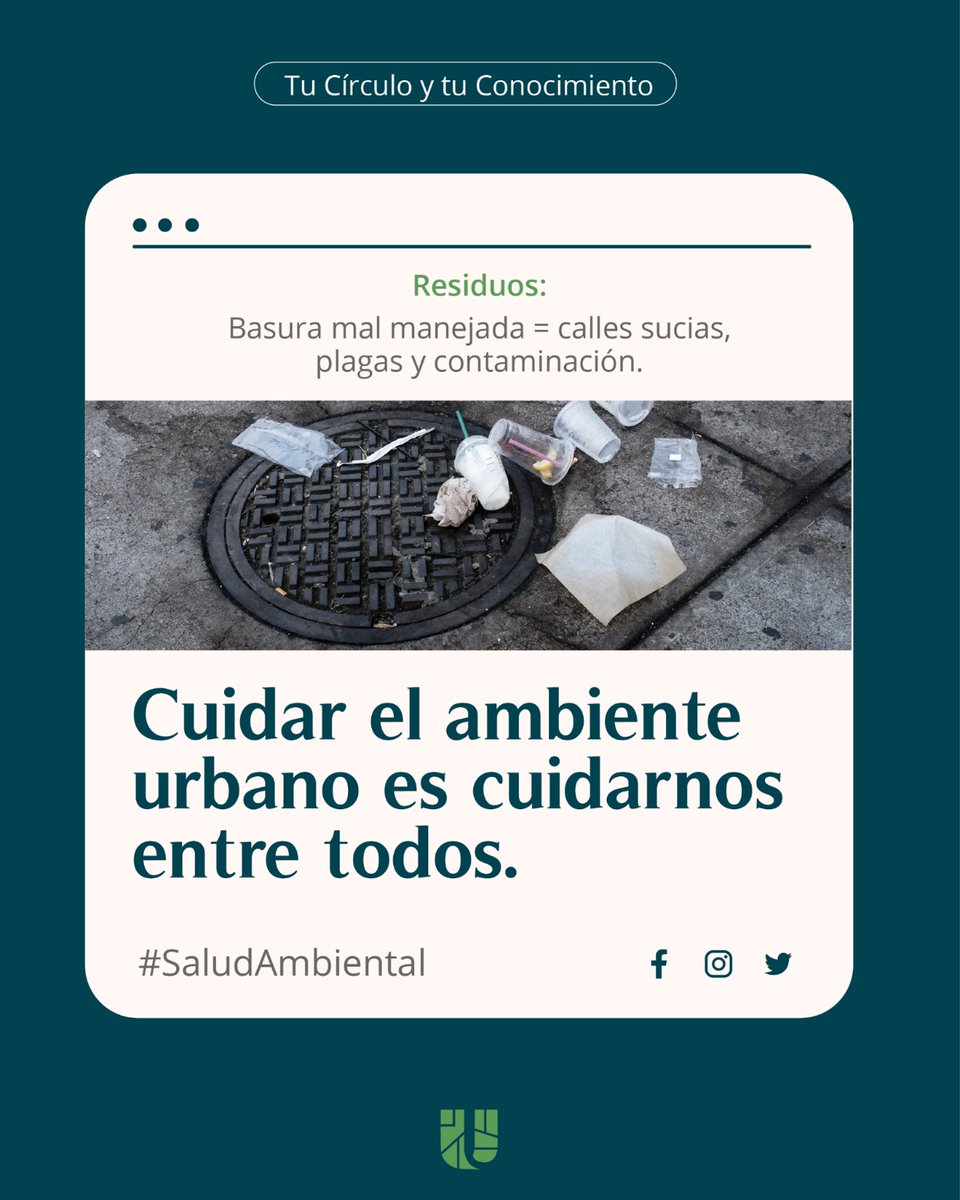 La calidad del aire, el acceso al agua y la gestión de residuos impactan directamente en nuestra salud. El urbanismo responsable debe garantizar entornos limpios y seguros, porque cuidar el ambiente en la ciudad es cuidar la vida.
#SaludAmbiental #JusticiaClimática