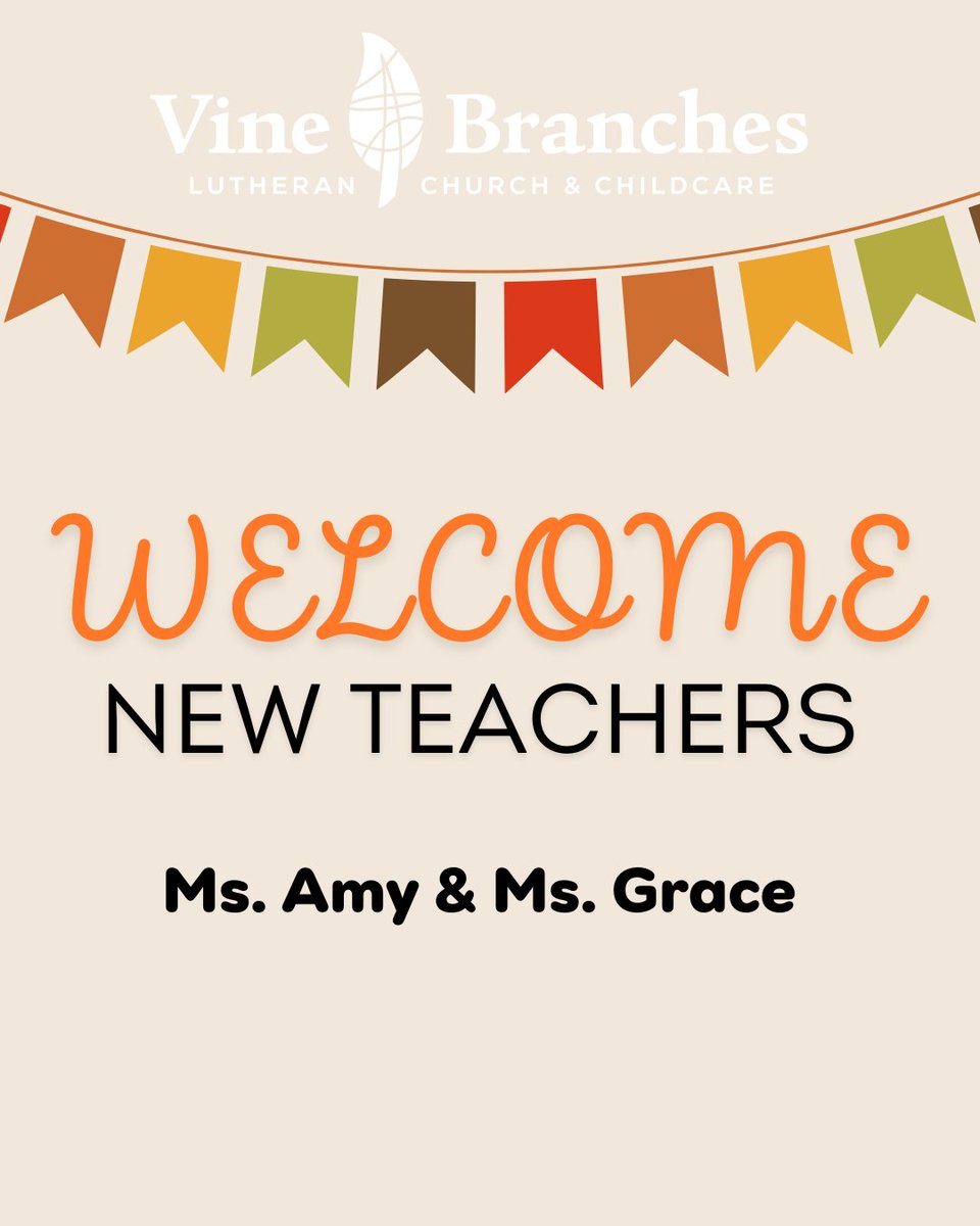 Vine_BranchesLC's tweet image. Vine &amp;amp; Branches welcomes two new teachers this week!
Ms. Amy &amp;amp; Ms. Grace
We&apos;re so happy to have you both as a part of the Vine &amp;amp; Branches family!📷
#vablc