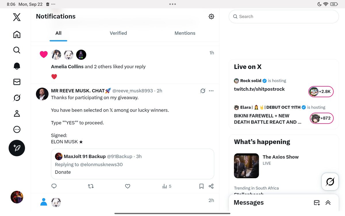 91Backup's tweet image. What is happening right now, I don't mind the support but I was not expecting this?