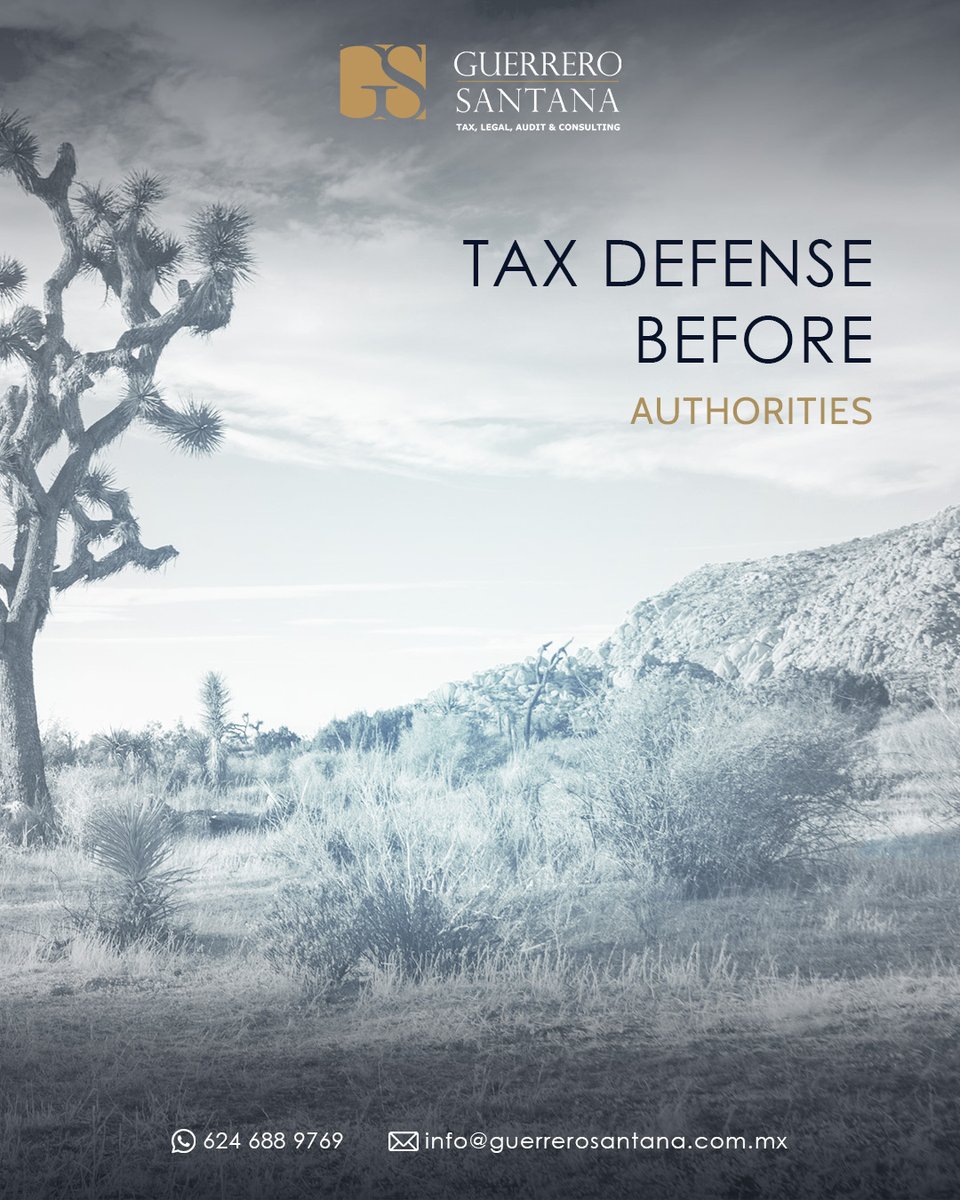 GS_firm's tweet image. At Guerrero Santana, we craft tailored legal strategies to resolve your most critical tax and litigation matters. We represent businesses before local and federal authorities, delivering strong defense in audits, and more...
Contact us: 52 624 688 9769
#ComprehensiveSolutions