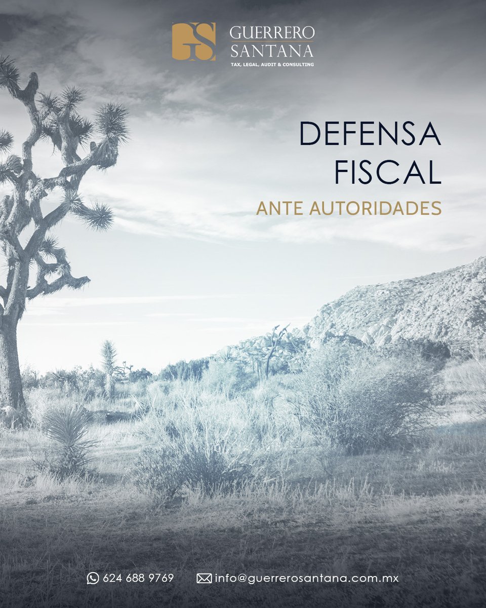 GS_firm's tweet image. At Guerrero Santana, we craft tailored legal strategies to resolve your most critical tax and litigation matters. We represent businesses before local and federal authorities, delivering strong defense in audits, and more...
Contact us: 52 624 688 9769
#ComprehensiveSolutions