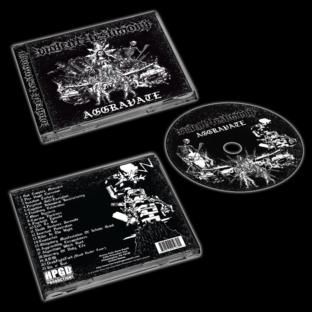 hpgd666's tweet image. Up now for pre-order, coming Oct. 17th!

VIOLENT TESTIMONY "Aggravate"

Order: bit.ly/violenttestimo…

#violenttestimony #hpgd #grindcore #NapalmDeath #InsectWarfare #Terrorizer #Wormrot #BloodDuster #Exhumed #ExtremeNoiseTerror #Nails #Birdflesh #ImpaledNazarene #deathmetal