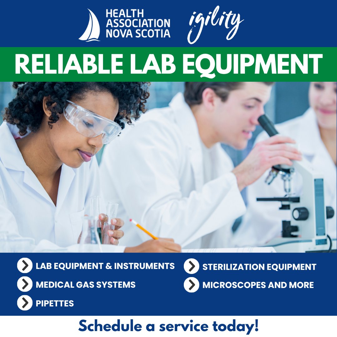 From microscopes to medical gas systems, our technicians keep your lab equipment running smoothly across NS.

 • Lab Equipment &amp; Instruments
 • Medical Gas Systems
 • Sterilization Equipment
 • Pipettes, Microscopes &amp; More

📩 TechnicalServices@healthassociation.ns.ca