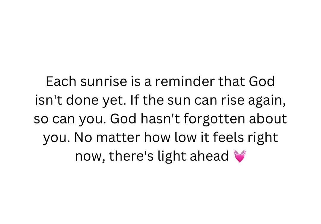 There is light ahead ✨️