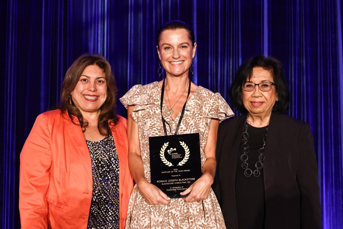 Blackstone Consulting, Inc. has been named the Overall Class IV Winner at the 2025 Southern California Minority Supplier Development Council (SCMSDC) Supplier of the Year Awards! 

Thank you for this incredible honor and congratulations to all the inspiring winners!