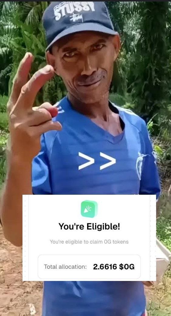 This is the wonderful airdrop from <a href="/0G_labs/">0G Labs (Ø,G) - AI L1</a>!

Get your reward for 1 year of interaction 🤣🤣🤣

#Airdrop