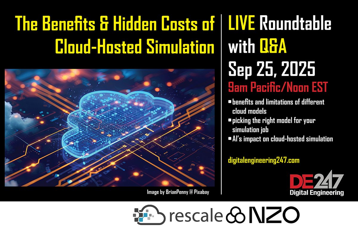 This Thursday, join editor <a href="/KennethwongSF/">KennethwongSF</a> , <a href="/RescaleInc/">Rescale</a> and <a href="/4nzocloud/">NZO Cloud</a> for a LIVE discussion and Q&amp;A on the benefits and hidden costs of cloud sim. Register to submit your questions: event.on24.com/wcc/r/4815177/…