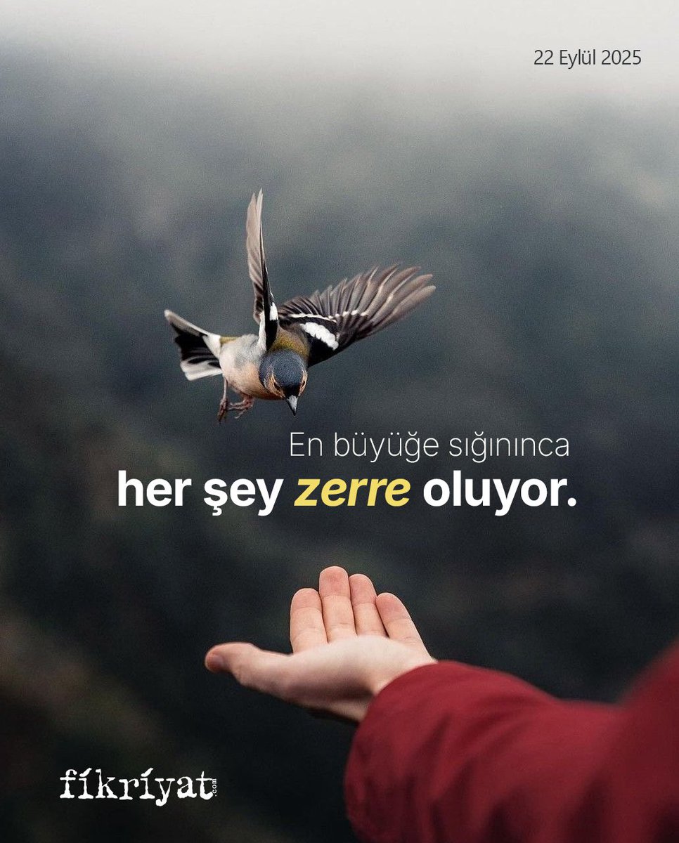 En büyüye sığınınca her şey zerre oluyor.