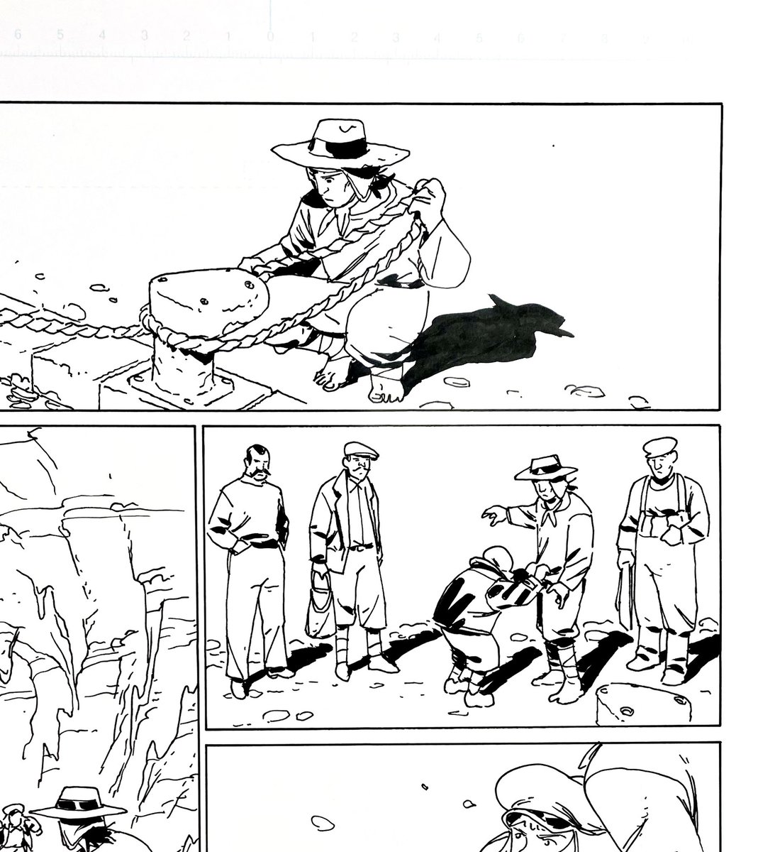 A few b&amp;w panels from an upcoming comic… 😵‍💫