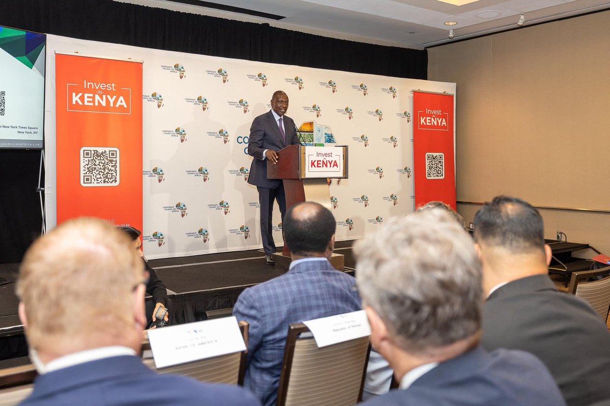 NSE_PLC's tweet photo. Today, at the US–Kenya Business Forum in New York, President @WilliamsRuto celebrated the outstanding performance of the NSE over the past two years, noting its recognition as the best-performing Exchange in Africa in 2024.

He further noted that the NSE has set an ambitious target of securing 40 new listings by 2029, including the landmark USD 1.15 billion IPO of the Kenya Pipeline Company later this year. 

The President also underscored Kenya’s commitment to innovative capital markets solutions, citing the successful issuance and listing of an infrastructure asset-backed security two months ago.