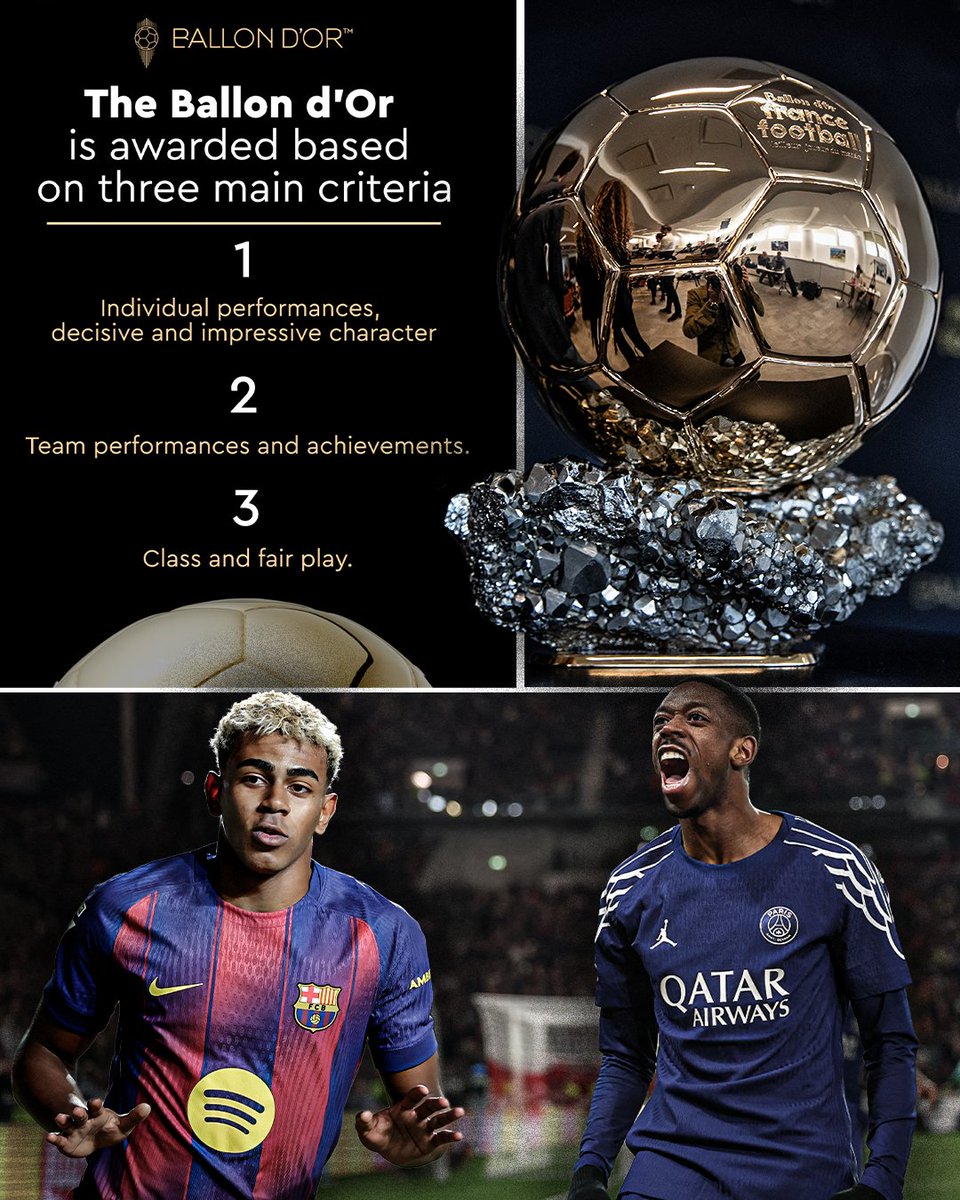 aremoNIG's tweet photo. Who deserves this? Buy i prefer Lamel Yamal
#BallonDor https://t.co/RaIpXfoqnD