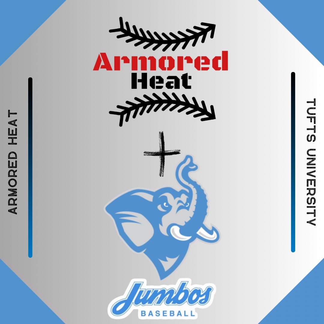 Armored Heat (@armoredheat) on Twitter photo 🔥Fired Up for our Partnership with <a href="/TuftsBaseball/">Jumbo Baseball</a> to provide Armored Heat to all their Pitchers
Pumped to continue working with this incredible coaching staff to play our small role in their Player Development Process!
#GoJumbos 🔥Fired Up for our Partnership with <a href="/TuftsBaseball/">Jumbo Baseball</a> to provide Armored Heat to all their Pitchers
Pumped to continue working with this incredible coaching staff to play our small role in their Player Development Process!
#GoJumbos