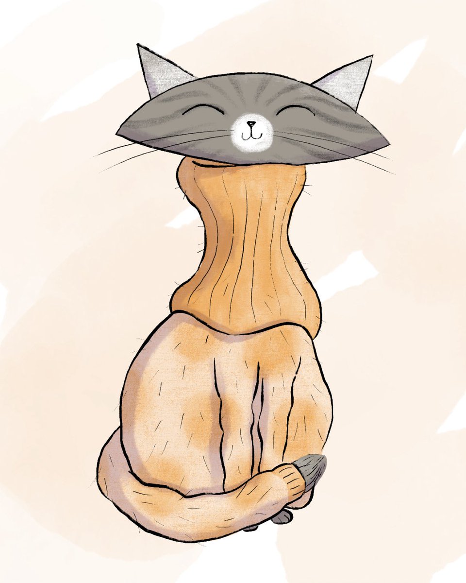 Sweater weather. Happy Monday! 🐱🧶 #violetlemay #illustration #illustrator #kidlitart #picturebook #cat #mbartists