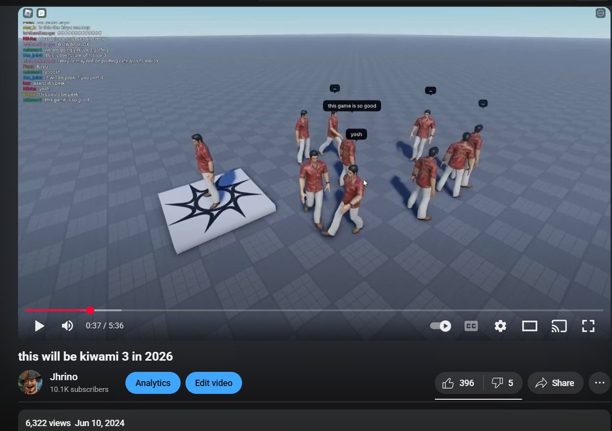 "this will be kiwami 3 in 2026" (2024)