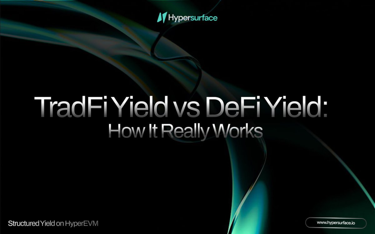 In TradFi, covered calls have been a trusted strategy for decades. Institutions monetize long positions, generate income, and smooth portfolio performance.

In DeFi, yield is often synthetic, complex, or short-lived. Hypersurface changes this by bringing covered calls on-chain in