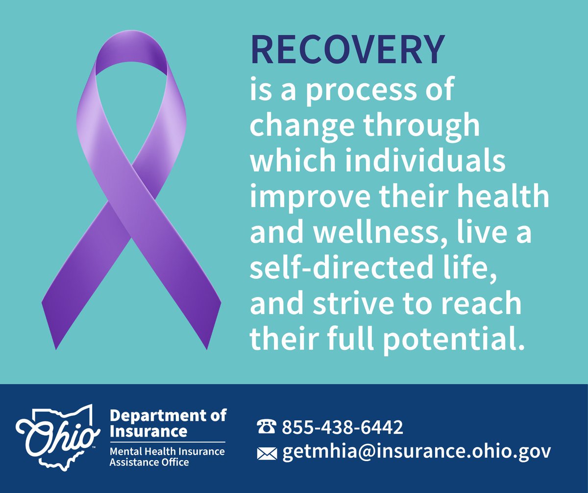 OHInsurance's tweet image. Recovery is a journey, not a destination. 🛣️ Recovery is about building a life you love, on your own terms. ✨ Let&apos;s celebrate the strength and resilience of those in recovery! 

💜 #NationalRecoveryMonth #RecoveryIsPossible #SAMHSA #MentalHealthAwareness