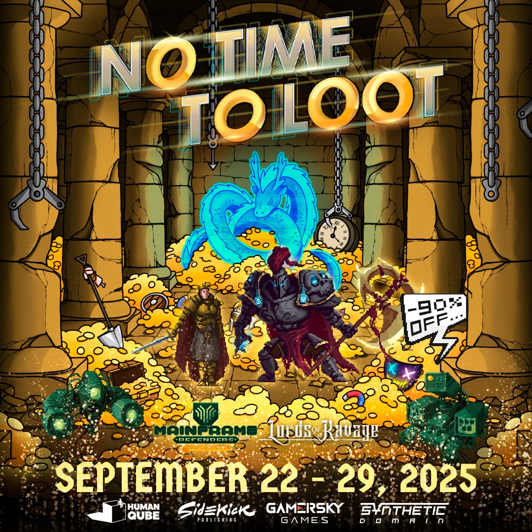 SyntheticDomain's tweet image. Synthetic Domain joins #NoTimeToLoot2025 on Steam.

[ Mainframe Defenders ] - 90% OFF - tr.ee/KRyGmM
[ Lords of Ravage ] - tr.ee/3TLh6x

Fest - tr.ee/ioBmtc
Thanks to the organizers @HumanQube

#IndieGame #Steam #TacticalRPG #Roguelike