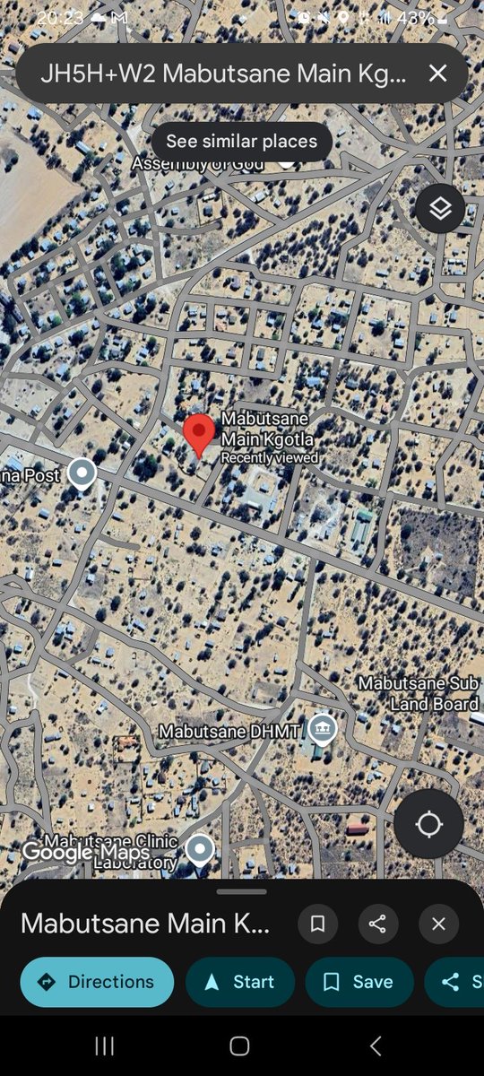 You've clearly not been to Mabutsane or any "poor areas" in Botswana. Google Maps is free. This is a village akin to Kraaipan &amp; Setlagole. Farming communities &amp; combination of some traditional huts &amp; more modern structures. Your Africa press publication used a random Internet pic