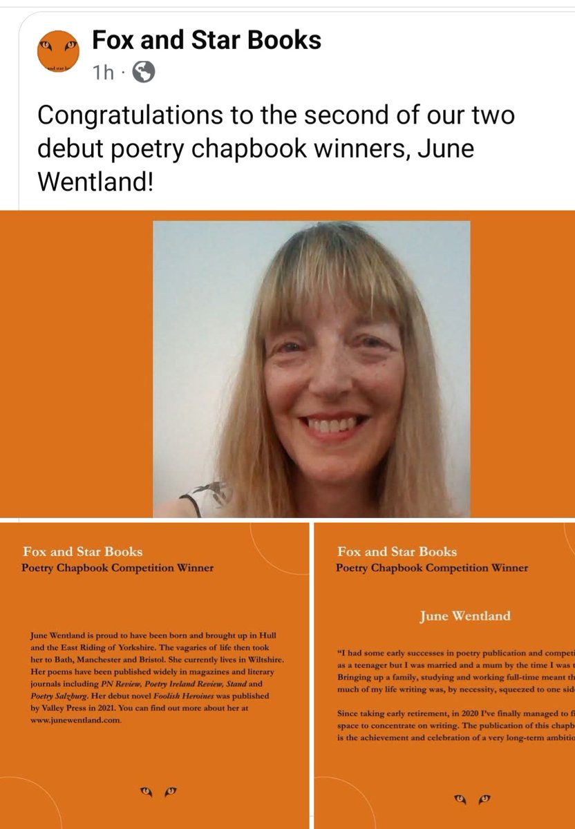 So pleased to be having my chapbook published by Fox and Star Books!