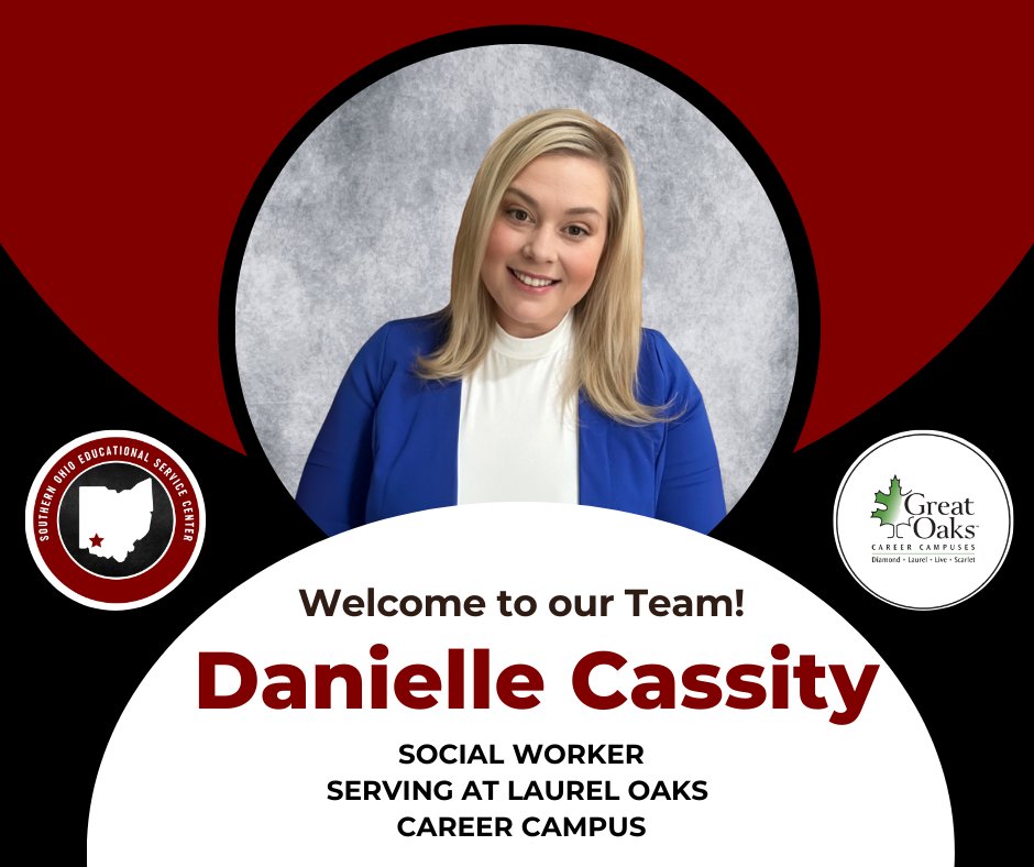 🌟 #WelcomeWednesday 🌟 Join us in welcoming Danielle Cassity, LSW, MPA to SOESC! 💙

Danielle is passionate about supporting students as they grow, heal, and reach their potential. She’s excited to help equip high schoolers with the tools and confidence to succeed.