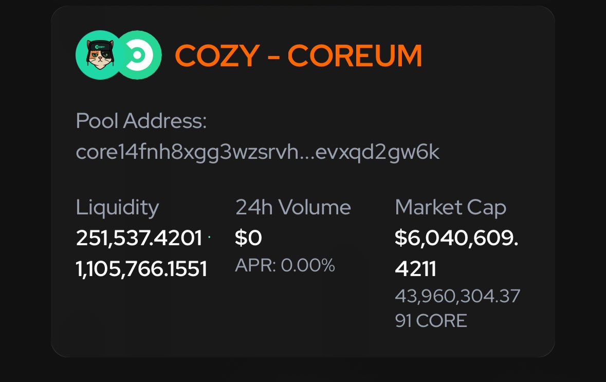 $COZY is unfazed by the markets  
we in our own world 🌎