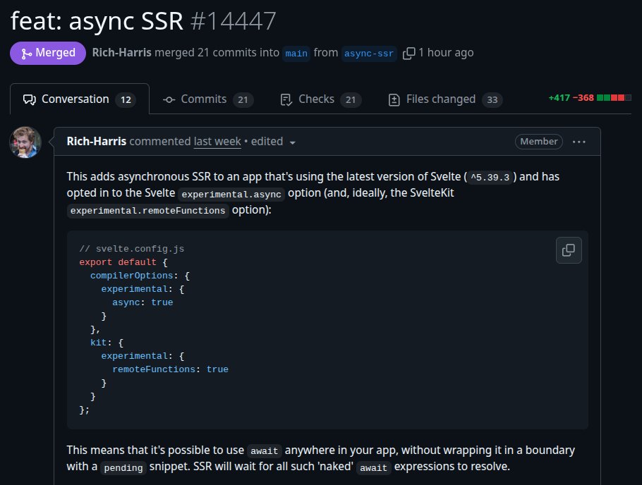joyofcodedev's tweet image. Async SSR in SvelteKit 👏