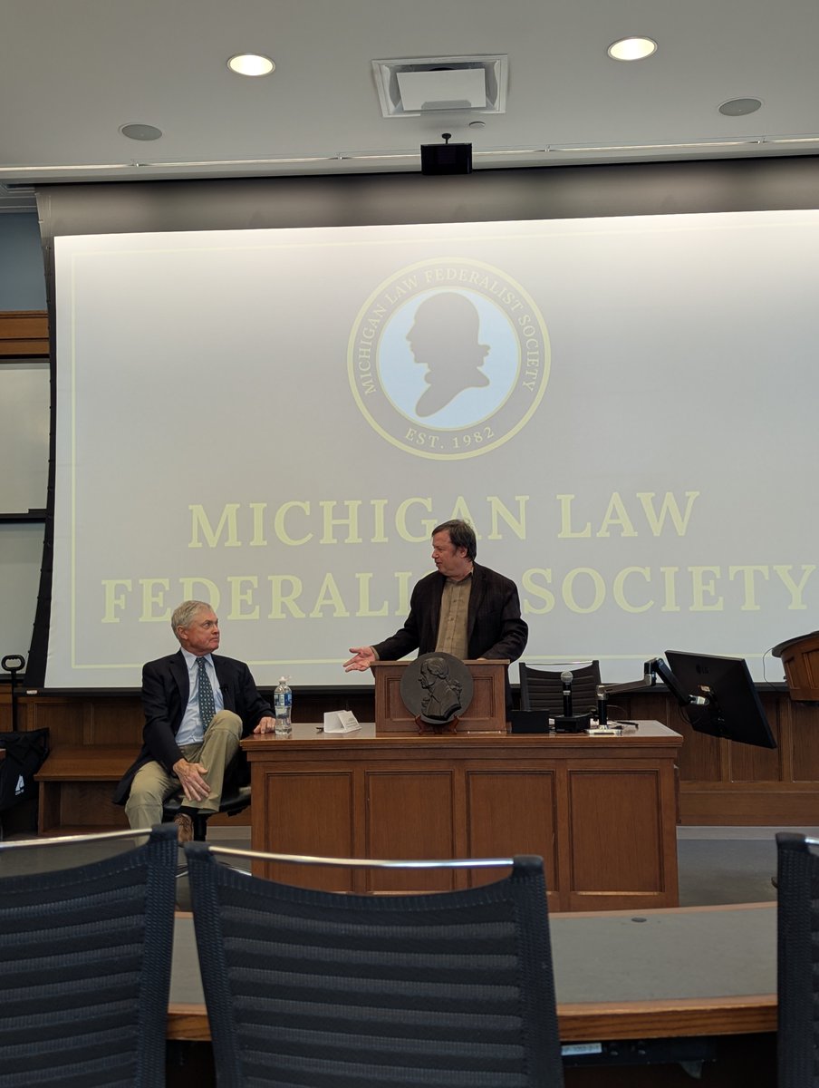 The Michigan Law Federalist Society was thrilled to host Stephen Halbrook and our very own Professor Howard Bromberg for our discussion on the original public meeting of the 2nd Amendment! Stay tuned for more exciting events to come!