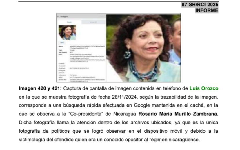 laprensa's tweet image. 🔎| A uno de los detenidos por el asesinato de Roberto Samcam, las autoridades costarricenses le hallaron una fotografía de Rosario Murillo en su celular. Esto es lo que se sabe de la investigación.

🌐Más detalles: ow.ly/TVIg50X0rNu