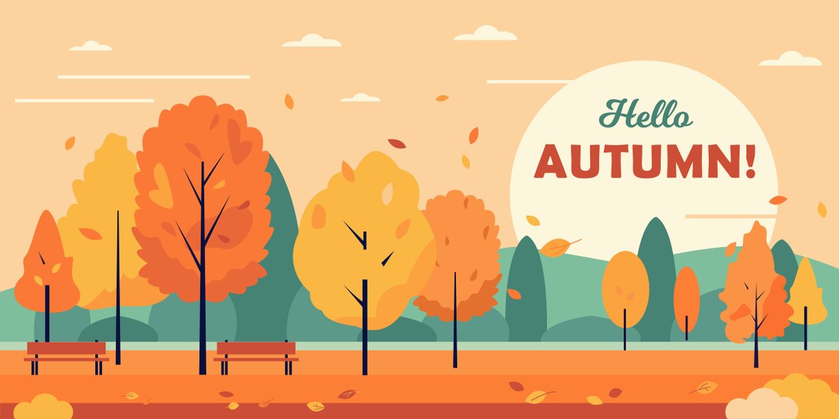BrightView's tweet image. Welcoming the crisp air, colorful leaves, and a fresh, new season—hello, autumn!