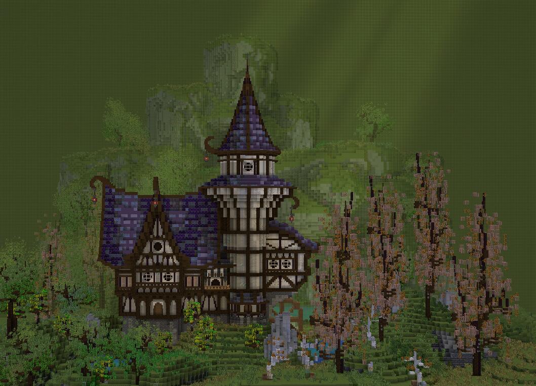 House in the forest 
builder：xuandi &amp; UFBlackDay
#minecraft建築コミュ #Minecraftbuilds