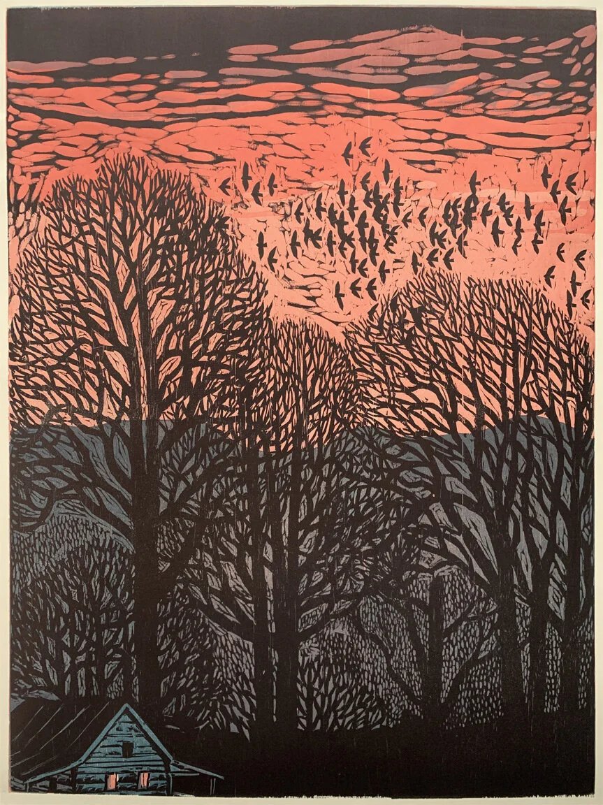 Kent Ambler, Afterglow
Woodcut